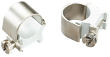Weaver Mounts 49033 Detachable Top Mount Rings  Silver 1" High