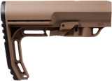 Mission First Tactical BMSSDE Battlelink Minimalist Stock Collapsible Scorched Dark Earth Synthetic for AR-15, M16, M4 with Commercial Tube (Tube Not Included)