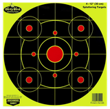 Birchwood Casey 35925 Dirty Bird  12" Bullseye Paper Hanging Pistol/Rifle Black/Yellow 25 Per Pkg
