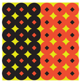 Birchwood Casey 34117 Shoot-N-C Reactive Target Self-Adhesive Paper Circle w/Diamond Center 432 Pasters