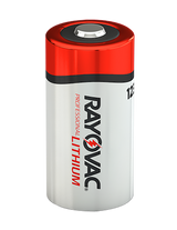 Rayovac RL123A2 123A Lithium  Silver/Red 3 Volts 1,500 mAh (2) Single Pack