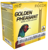 Fiocchi 203GP4 Golden Pheasant Extrema 20Gauge 3" 1 1/4oz 4Shot 25 Per Box/10 Case