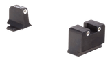 Trijicon 600921 Suppressor/Optic Height Sights  Green/Tritium White Outline Front Sight-Green/Tritium White Outline Rear Sight Springfield Armory XD/XD-M/XD Mod.2