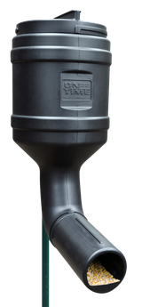 On Time 71800 T-Post Gravity Feeder Black UV Resistant Polyethylene with 80 lbs Capacity, Multi Mounting Options, Includes Mounting Bracket