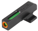 TruGlo TG13BR1PC TFX Pro  Black | Green Tritium & Fiber Optic Orange Outline Front Sight