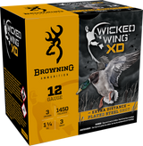 Browning Ammo B193411233 Wicked Wing XD  12Gauge 3" 1 1/4oz 3Shot 25 Per Box/10 Case