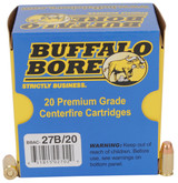 Buffalo Bore Ammunition 27B20 Personal Defense Strictly Business 380ACP +P 95gr Full Metal Jacket Flat Nose 20 Per Box/12 Case