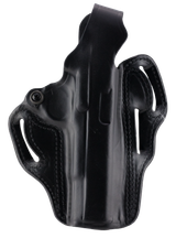 DeSantis Gunhide 001BAB2Z0 Thumb Break Scabbard OWB Black Leather Belt Slide Fits Glock 17 Fits Glock 22 Fits Glock 31 Right Hand