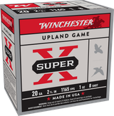 Winchester Ammo XU20H8 Super X Heavy Game Load 20Gauge 2.75" 1oz 8Shot 25 Per Box/10 Case
