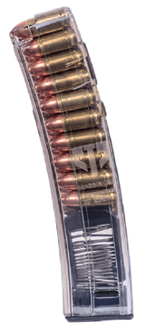 ETS Group HKMP520 Rifle Mags  20rd 9mm Luger for H&K MP5/SP5K/MP5K/94/SP89 Clear Detachable