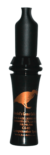 Haydel's Game Calls CS03 Compensator  Open Call Specklebelly Sounds Attracts Geese Black Acrylic