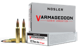 Nosler 65135 Varmageddon  222Rem 40gr Flat Base Tipped 20 Per Box/20 Case