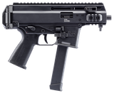 B&T Firearms 36176502G APC9K  9mm Luger 33+1 4.30" Black Steel Barrel, Black Picatinny Rail Receiver, Brace Adapter, Black Polymer Grips, Ambidextrous
