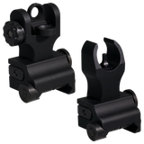 Samson QFHKA2PKG Quick Flip Folding Sights Front(HK) & Rear (A2)  Black Anodized for AR-15