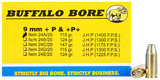 Buffalo Bore Ammunition 24A20 Personal Defense Strictly Business 9mmLuger +P+ 115gr Jacket Hollow Point 20 Per Box/12 Case