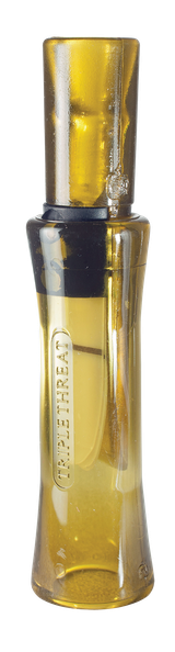 Duck Commander DC2011 Triple Threat  Open Call Triple Reed Mallard Hen Sounds Attracts Ducks Yellow Polycarbonate