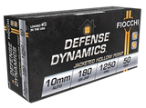 Fiocchi 10APHP Defense Dynamics  10mmAuto 180gr Jacketed Hollow Point 50 Per Box/10 Case