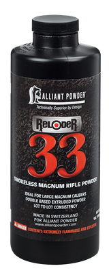 Alliant Powder RELODER33 Rifle Powder Reloder 33 Rifle Multi-Caliber Magnum 1 lb