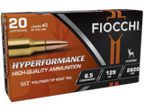 Fiocchi 65CMHSA Hyperformance  6.5Creedmoor 129gr Super Shock Tip 20 Per Box/10 Case