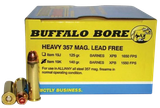 Buffalo Bore Ammunition 19K20 Buffalo-Barnes Strictly Business 357Mag 140gr Barnes VOR-TX XPB Lead Free 20 Per Box/12 Case