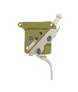 Timney Triggers 51716V2 Elite Hunter  Straight Trigger with 3 lbs Draw Weight & Green/Nickel Finish for Remington 700 Right