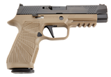 Wilson Combat SIGWCP320F9T P320  9mm Luger 17+1 4.70" Black Steel Barrel, Black DLC Serrated Stainless Steel Slide, Tan Polymer Frame w/Picatinny Rail, Tan Polymer Grip