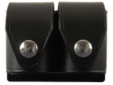 HKS 203PLBN SpeedLoader Case  Double Black Large Hytrel Belt Loop Fits S&W/Ruger/Colt/Taurus/Dan Wesson Belts 2.25" Wide