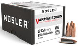 Nosler 36522 Varmageddon  22Cal 62gr Flat Base Hollow Point 250/Box