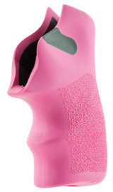 Hogue 78027 Tamer  Cushion Pink Rubber Grip with Finger Grooves for Ruger LCR, LCRx