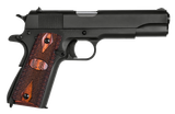 Auto-Ordnance 1911BKO9W 1911 A1 GI Spec 9mm Luger 9+1 5" Stainless Steel Barrel, Matte Black Serrated Carbon Steel Slide & Frame w/Beavertail, Checkered Wood w/Integrated US Logo Grip