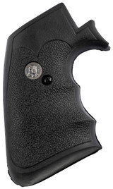 Pachmayr 05134 Decelerator Grip Checkered Black Rubber with Finger Grooves for Ruger Super Blackhawk