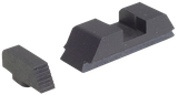 AmeriGlo GT504 Range Series Sight Set for Glock  Black Serrated Front-Black Rear