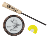 HS Strut 07011 Raspy Old Hen  Friction Call Turkey Hen Sounds Attracts Turkeys Glass/Carbon