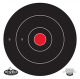 Birchwood Casey 35070 Dirty Bird  12" Bullseye Tagboard Hanging Universal Black/Red 100 Per Pkg