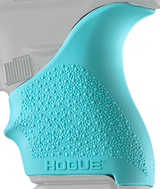 Hogue 18204 HandAll Beavertail Grip Sleeve Compatible w/Glock 42/43 Textured Aqua Blue Rubber