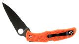 Spyderco C10FPOR Endura 4 Lightweight 3.75" Folding Clip Point Plain VG-10 SS Blade Orange Bi-Directional Texturing FRN Handle Includes Pocket Clip