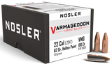 Nosler 35631 Varmageddon  22Cal 62gr Flat Base Hollow Point 100/Box