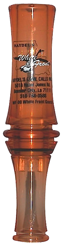 Haydel's Game Calls WF00 White Front  Open Call Specklebelly Sounds Attracts Geese Brown Acrylic