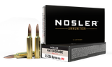 Nosler 44166 Match Grade  6.5x284Norma 140gr Custom Competition Hollow Point Boat Tail 20 Per Box/10 Case
