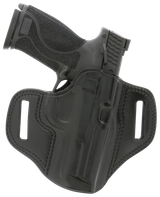 Galco CM224B Combat Master  OWB Black Leather Belt Slide Compatible w/Ruger Security-9/Glock 17/Glock 22 Gen2-5 Belt 1.75" Wide Right Hand
