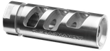 Rise Armament RA701223SLVR RA-701 Compensator Silver 416R Stainless Steel with 1/2"-28 tpi Threads & 2.50" OAL for 5.56x45mm NATO AR-Platform