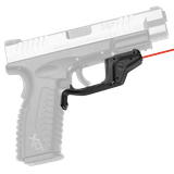 Crimson Trace 0160901 Laserguard  Fits Springfield XD/XD M (Except Tactical/Service XD Gen 1 w/Single Rail Notch), Red Laser Black Polymer