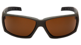 Pyramex VGSG718T Venture Gear Tactical Overwatch Adult Bronze Lens Anti-Fog Polycarbonate OD Green Frame