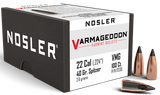 Nosler 17230 Varmageddon  22Cal 40gr Flat Base Tipped 100/Box