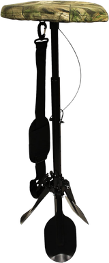 Mojo Outdoors HW2203 Mud Seat  Black Steel/Plastic