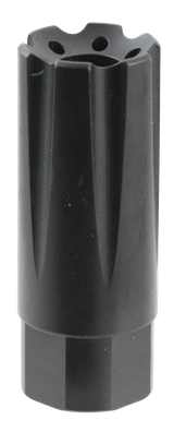 TacFire MZ10209MM Linear Compensator Black Nitride Steel with 1/2"-36 tpi Threads, 2.26" OAL, 0.87" Diameter & Forward Style for 9mm Luger AR-Platform
