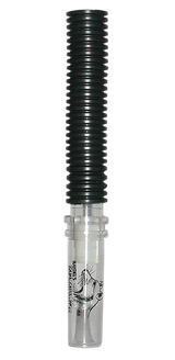 Haydel's Game Calls CH92 Coyote Howler  Tube Call Coyote Sounds Attracts Dominate Dogs Clear/Black Plastic