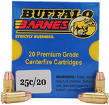 Buffalo Bore Ammunition 25C20 Buffalo-Barnes Strictly Business 357Sig 125gr Barnes TAC-XP Lead Free 20 Per Box/12 Case