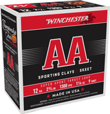 Winchester Ammo AASC129 AA Super Sport Sporting Clay 12Gauge 2.75" 1 1/8oz 9Shot 25 Per Box/10 Case