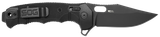 S.O.G SOG12210257 Seal XR 3.90" Folding Clip Point Plain Black Cerakote S35VN SS Blade Black/GRN Handle Includes Belt Clip